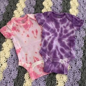 3/$12 Bundle of 2 Tie Dye Newborn Onsie